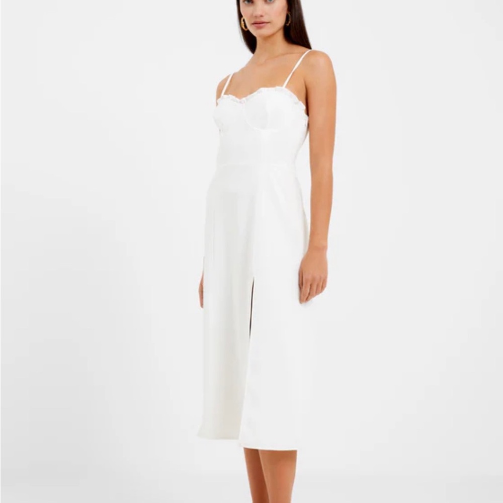 French Connection Echo Ruffle Midi Dress